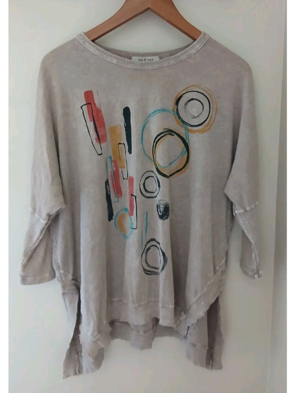 Jess & Jane Mineral Washed Tunic Top